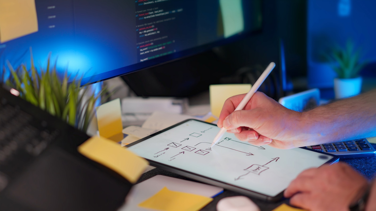 Arquitecto revisando modelo BIM en tablet — presentación con BIMx en campo